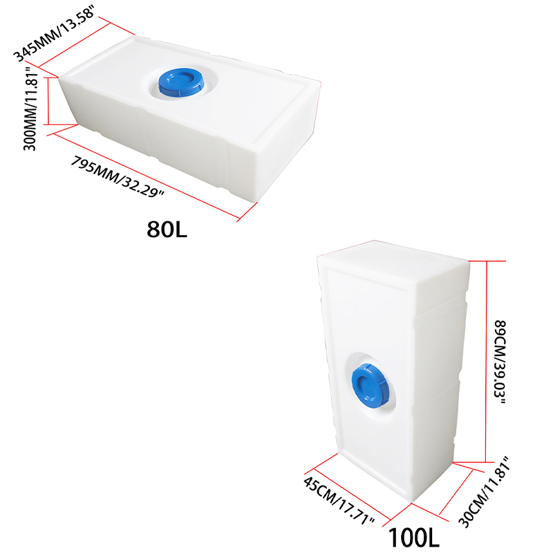 Camper Trailer Water Tank 100L - 80L/100L خزان وقود الديزل/خزان المياه RV