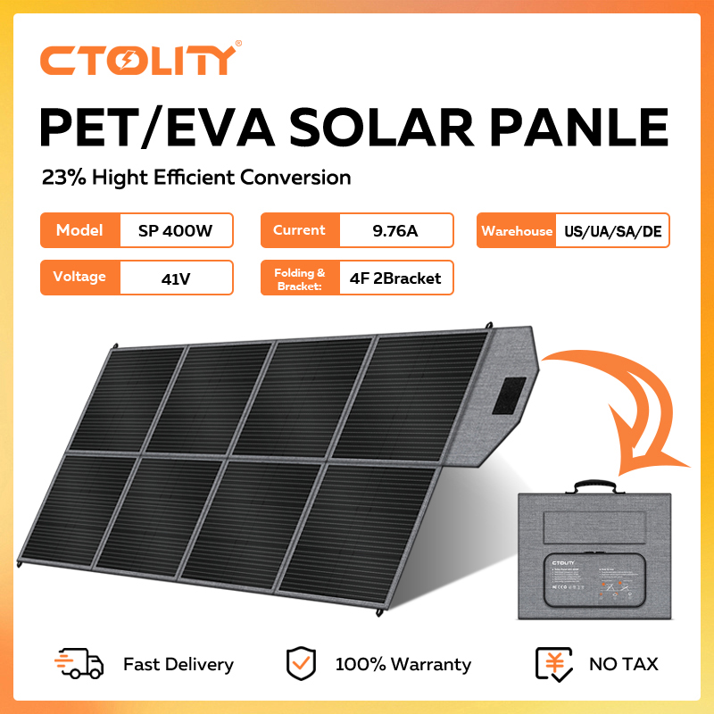 Rv Solar Panel Kit 400W - CTOLITY 400W لوحة شمسية محمولة، طقم