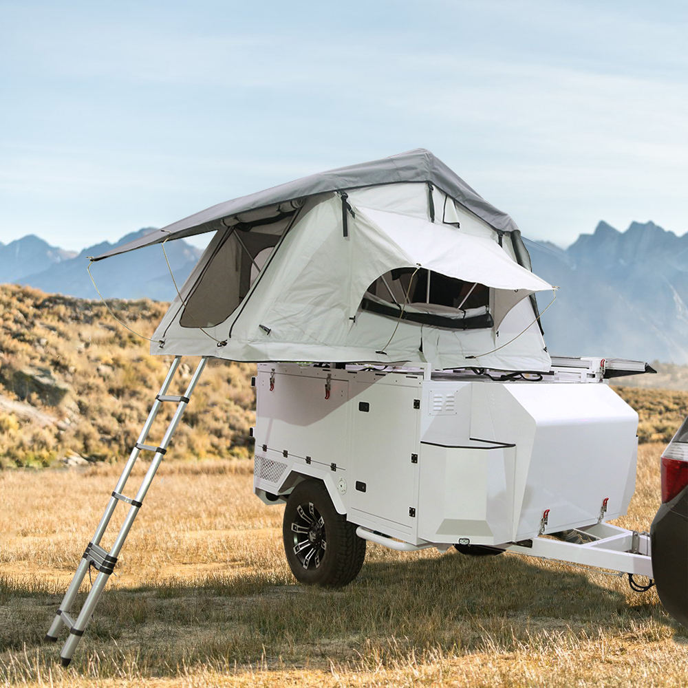 Off Road Camper Trailer Tent - مقطورة تخييم صغيرة خفيفة الوزن هجينة