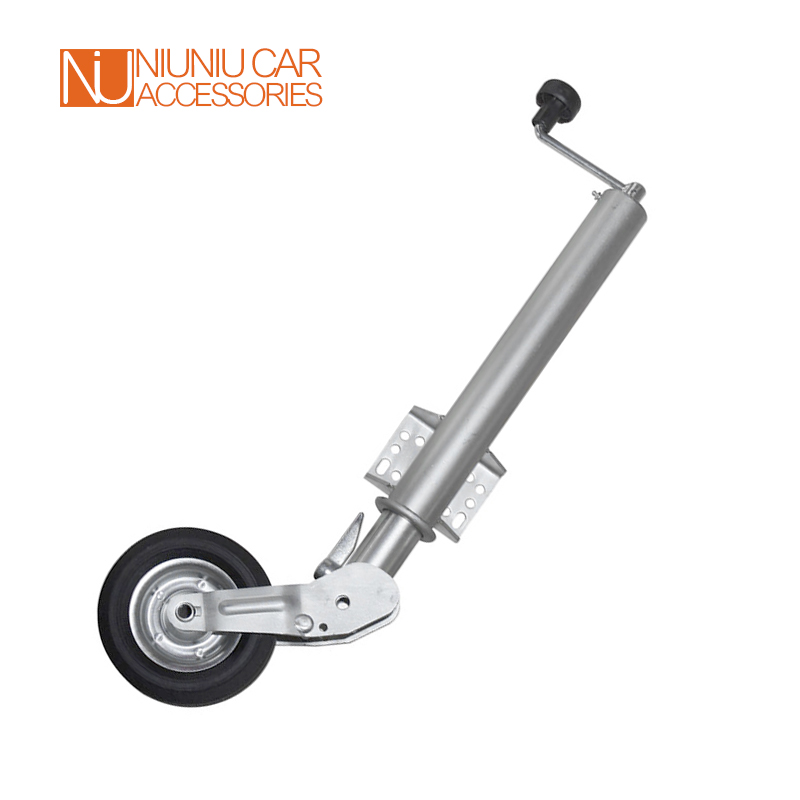 Camper Trailer Jockey Wheel - عجلة شديدة التحمل قابلة للطي، غطاء،
