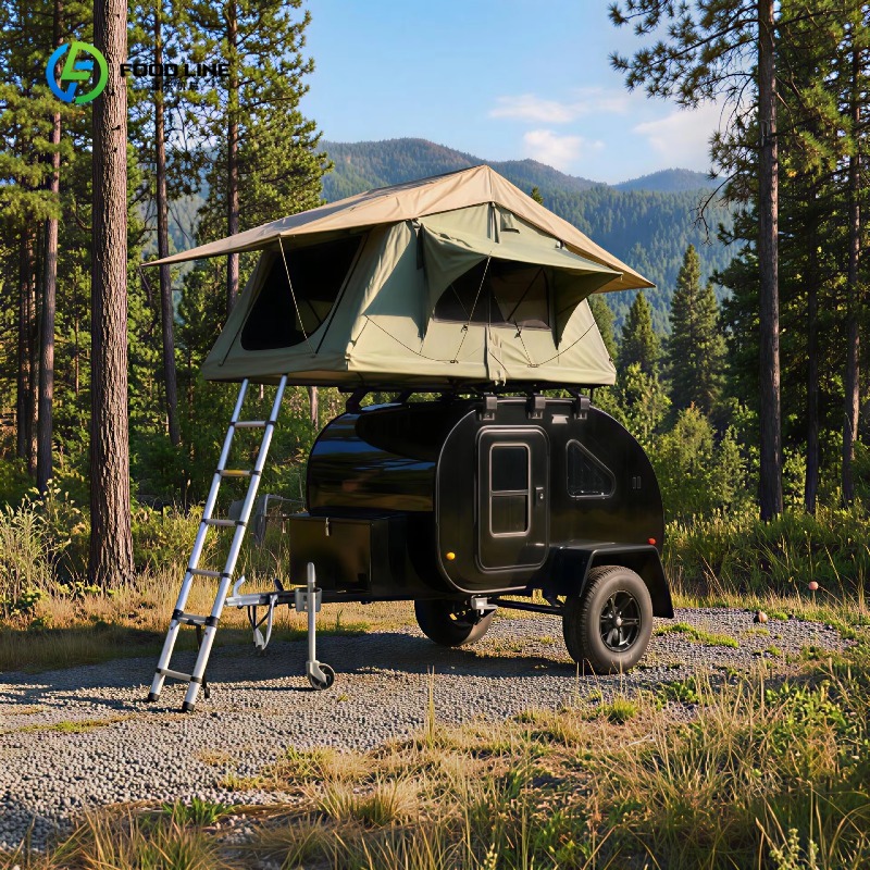Off Road Camper Trailer Tent - مقطورة تخييم خفيفة الوزن بتصميم على