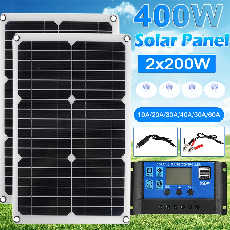 Rv Solar Panel Kit 400W - مجموعة ألواح شمسية 200 واط 400
