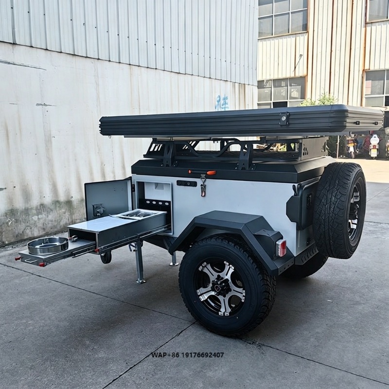 Off Road Camper Trailer Tent - مقطورة تخييم للطرق الوعرة مع خيمة