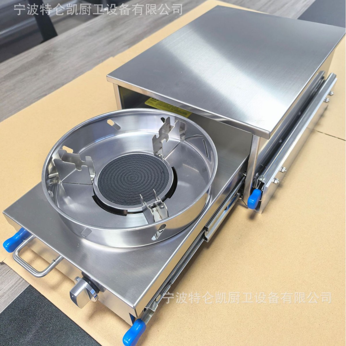 Camper Trailer Kitchen Slide - مطبخ متنقل خارجي قابل للسحب، موقد