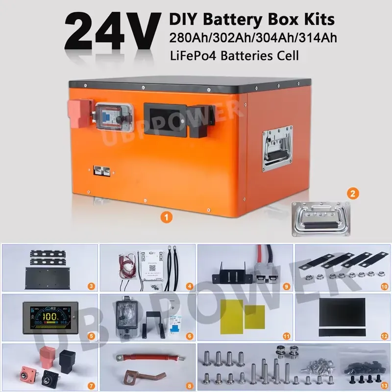 Rv Lithium Battery 200Ah - لـ UBPPOWER 24V LiFePO4 مجموعة صندوق