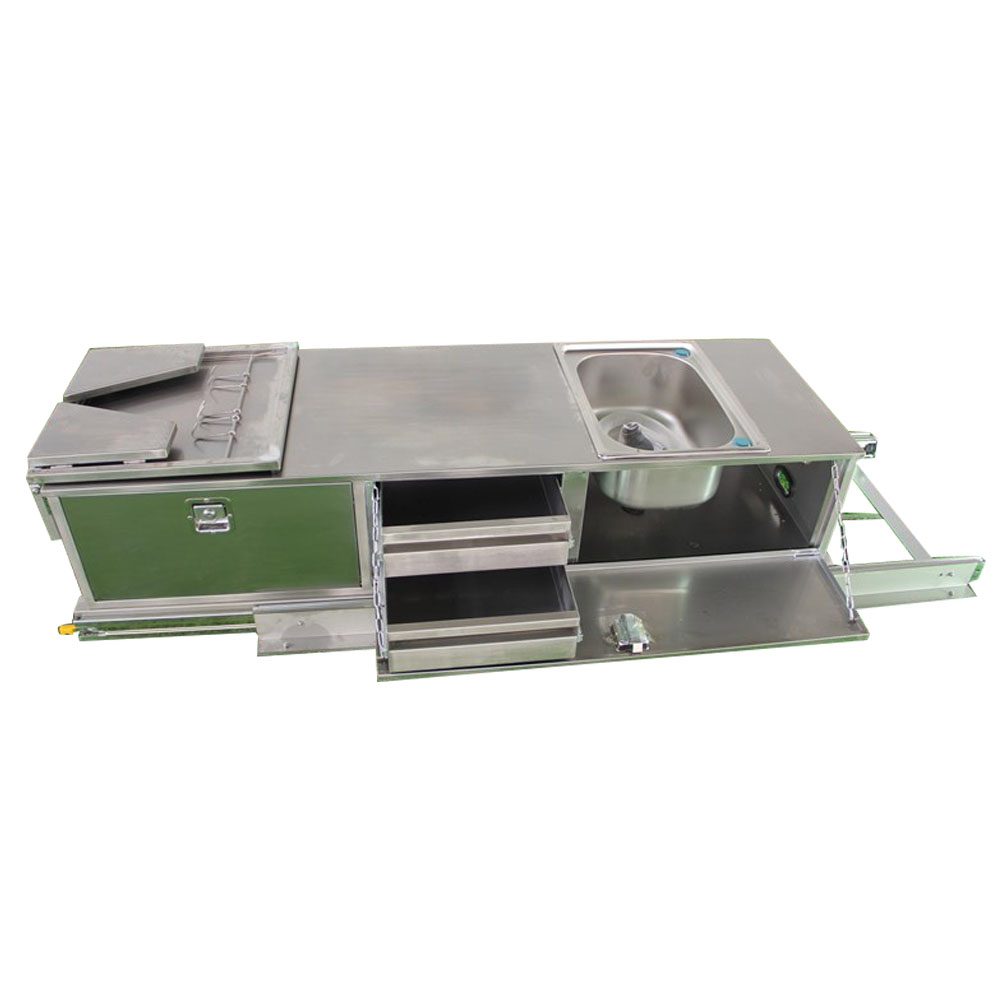 Camper Trailer Kitchen Slide - ملحقات المطبخ المصنوعة من الفولاذ المقاوم
