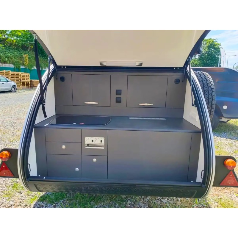 مقطورة صغيرة مخصصة للتخييم على - مراجعة Camper Trailer Suspension Independent وسعره