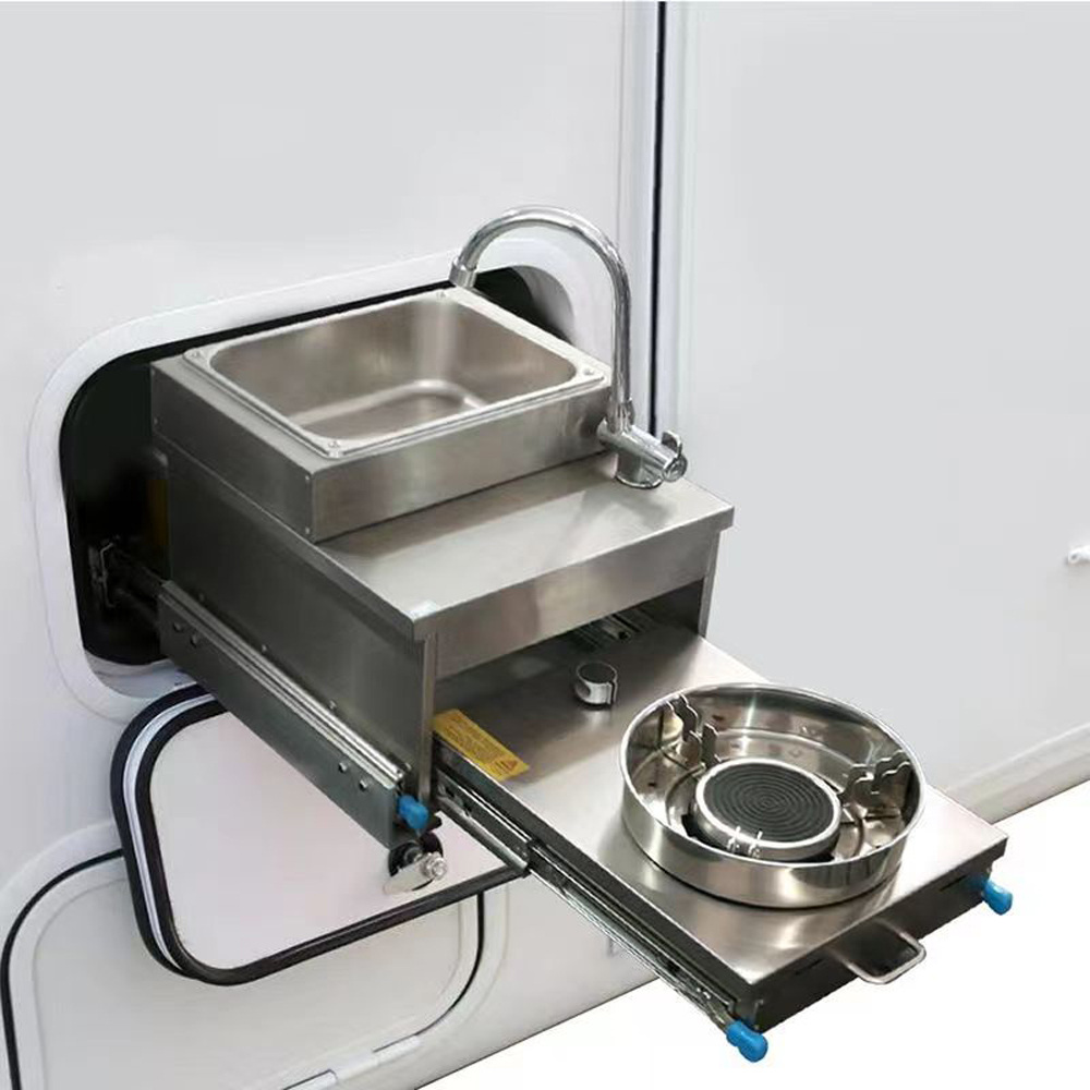 RV حوض الفولاذ المقاوم للصدأ م - مراجعة Camper Trailer Kitchen Slide وسعره