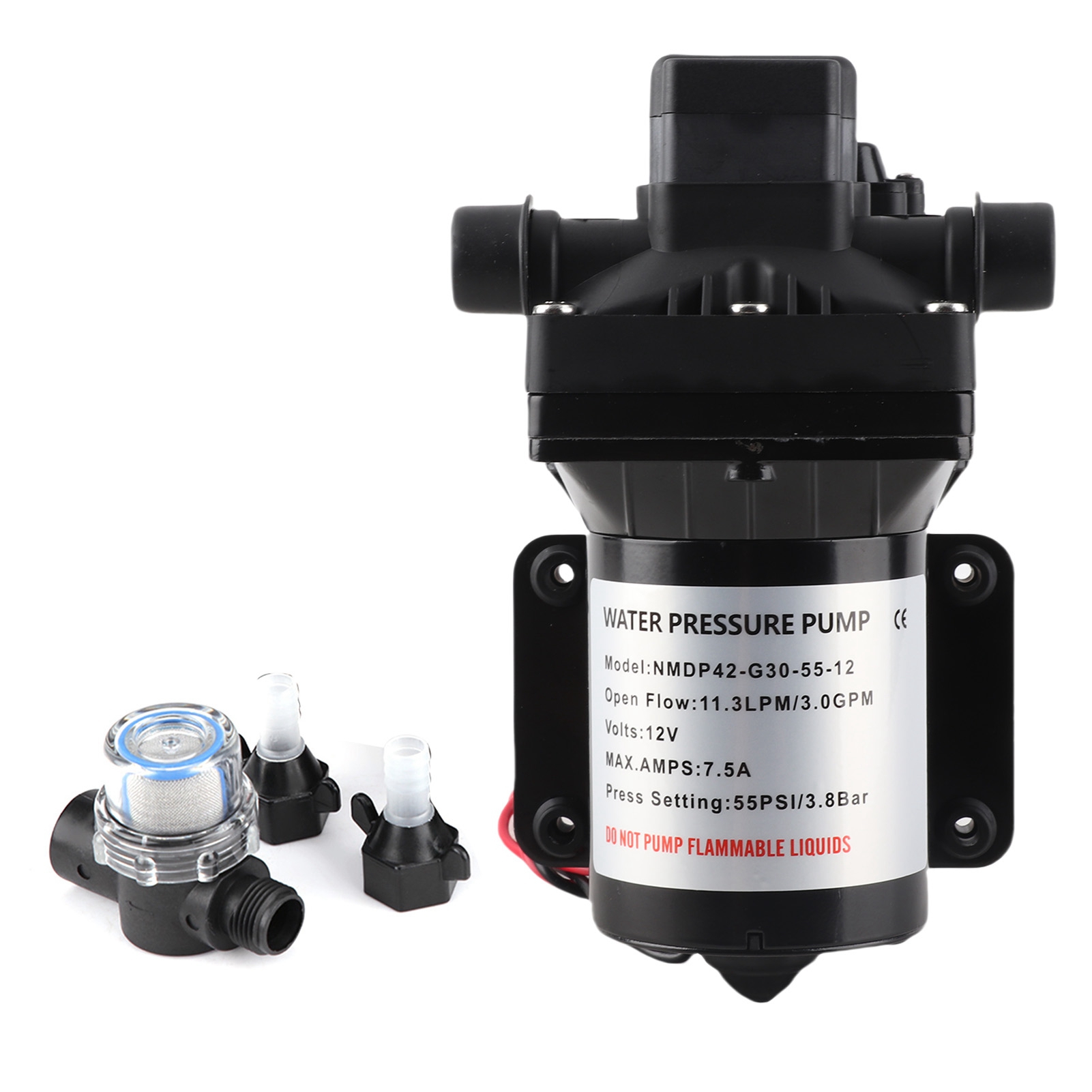 مضخة مياه للمركبات الترفيهية 5 - مراجعة Rv Water Pump 12V 55Psi وسعره