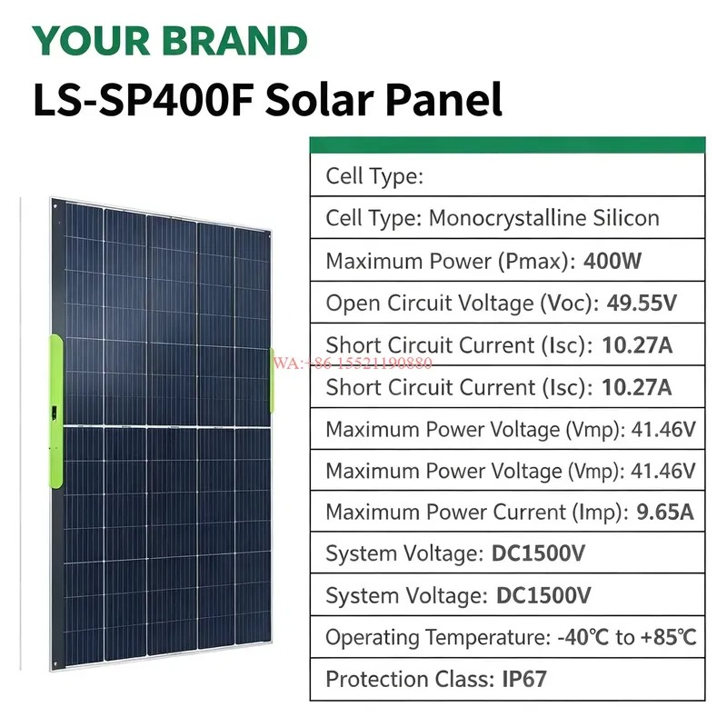 لوحة شمسية أحادية البلورية WMW - مراجعة Rv Solar Panel Kit 400W وسعره