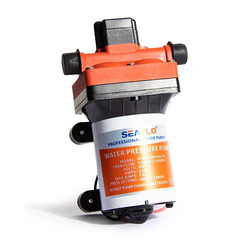 مضخة ضغط مياه عذبة SEAFLO 42 S - مراجعة Rv Water Pump 12V 55Psi وسعره
