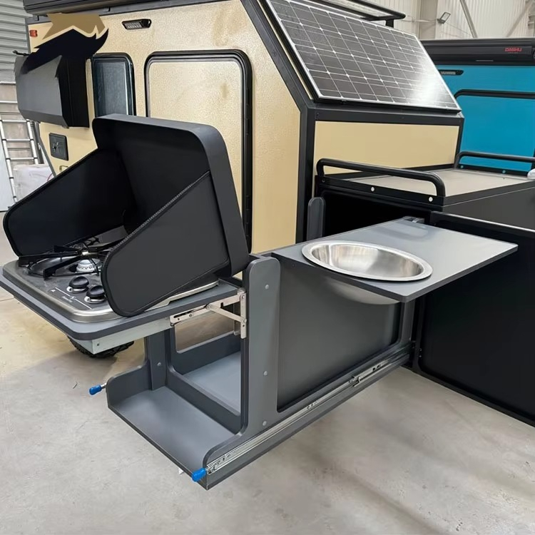 مقطورة تخييم صغيرة مدمجة للطرق - مراجعة Camper Trailer Roof Rack وسعره