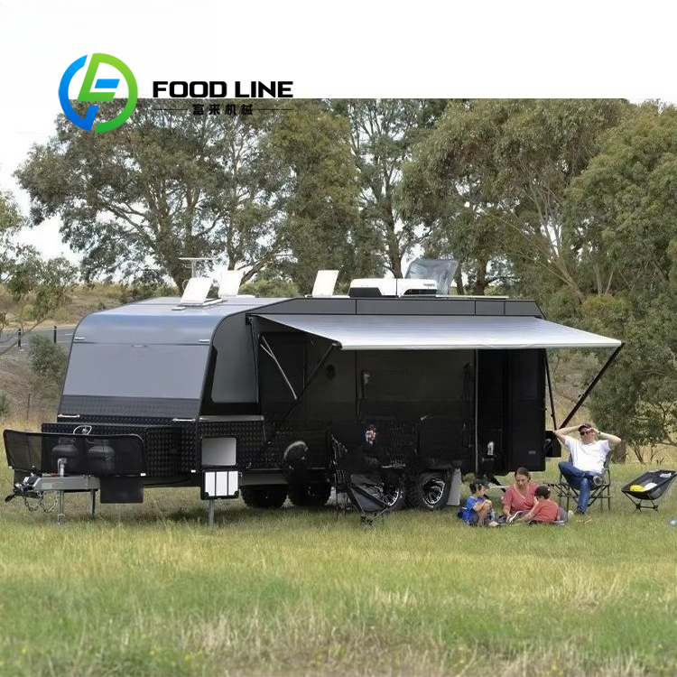 كرفان مخصص للطرق الوعرة مع مطب - مراجعة Camper Trailer Kitchen Slide وسعره