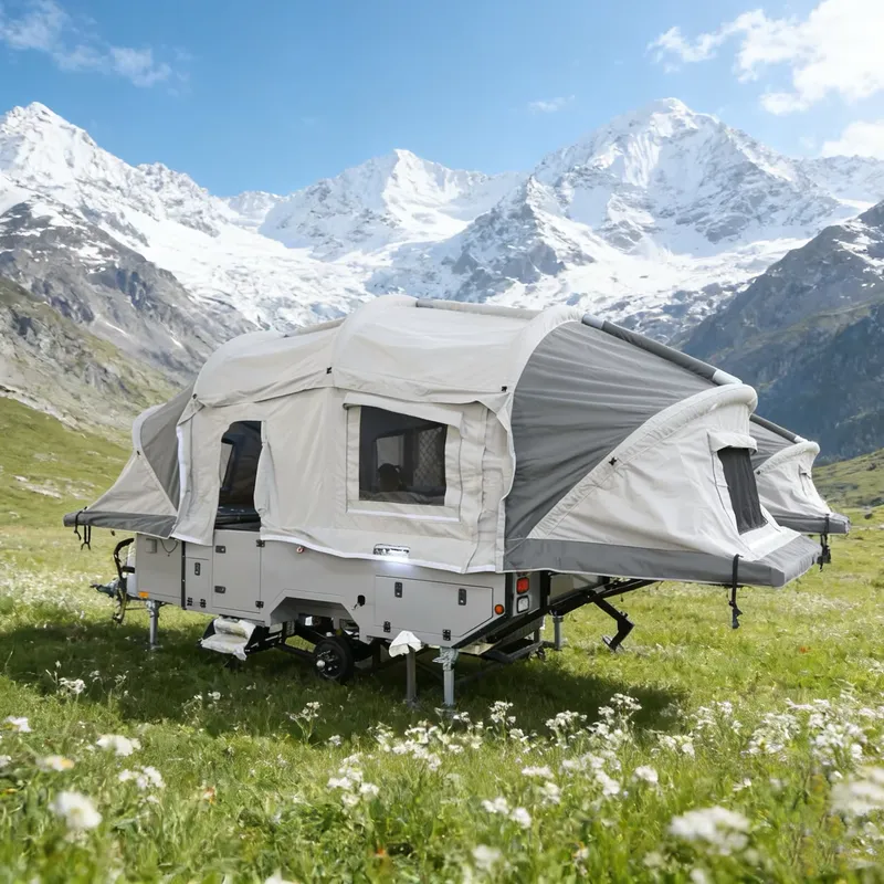 مقطورة تخييم قماشية قابلة للنف - مراجعة Off Road Camper Trailer Tent وسعره