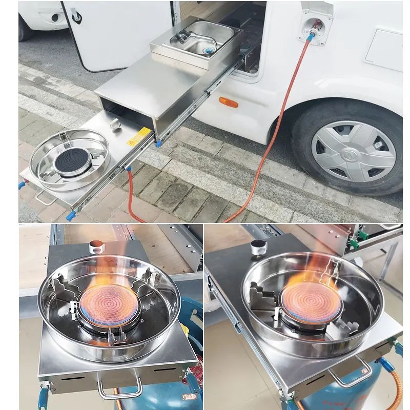304 الفولاذ المقاوم للصدأ Rv م - مراجعة Camper Trailer Kitchen Slide وسعره