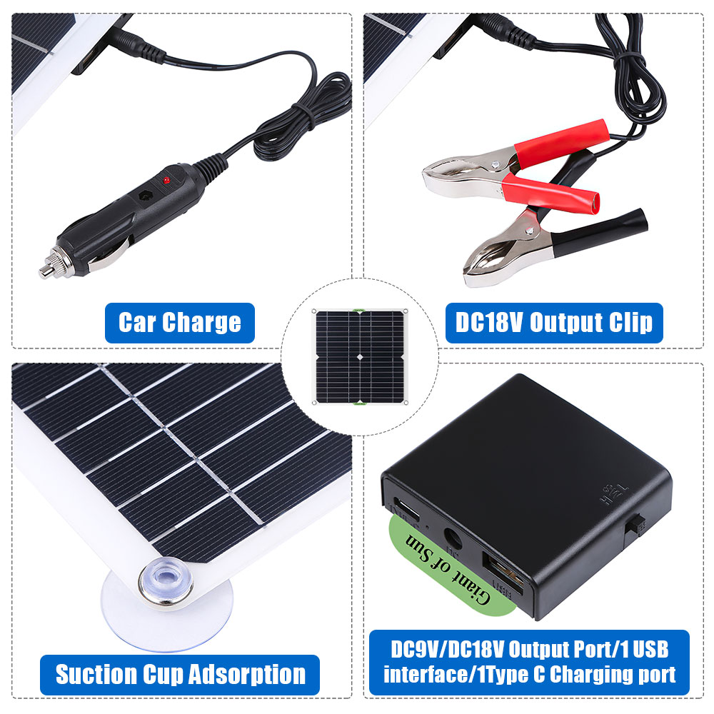 طقم ألواح شمسية محمولة بقدرة 4 - مراجعة Rv Solar Panel Kit 400W وسعره