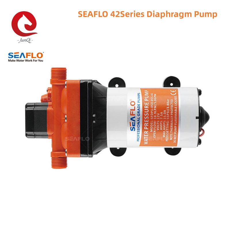سيفلو 42 سلسلة مضخة مياه غشائي - مراجعة Rv Water Pump 12V 55Psi وسعره