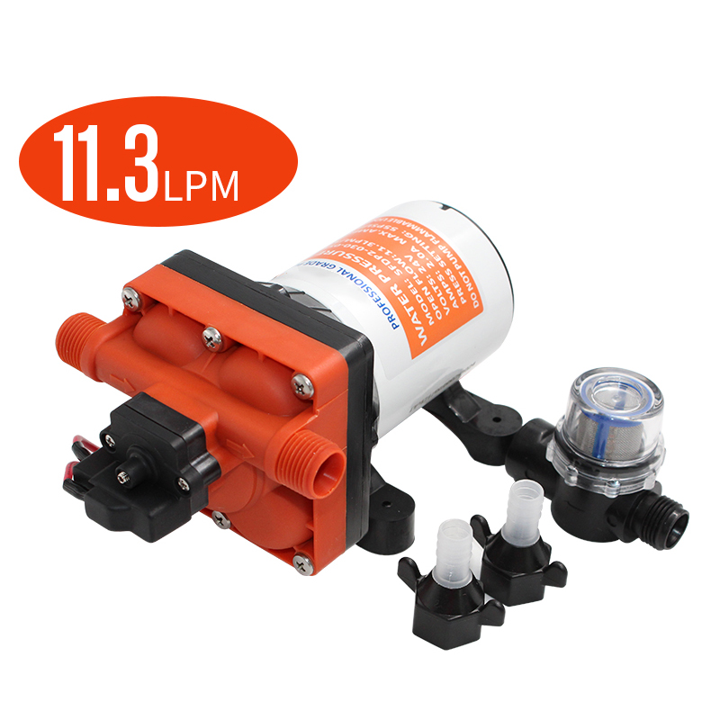 مضخة مياه ذات غشاء من سلسلة 42 - مراجعة Rv Water Pump 12V 55Psi وسعره