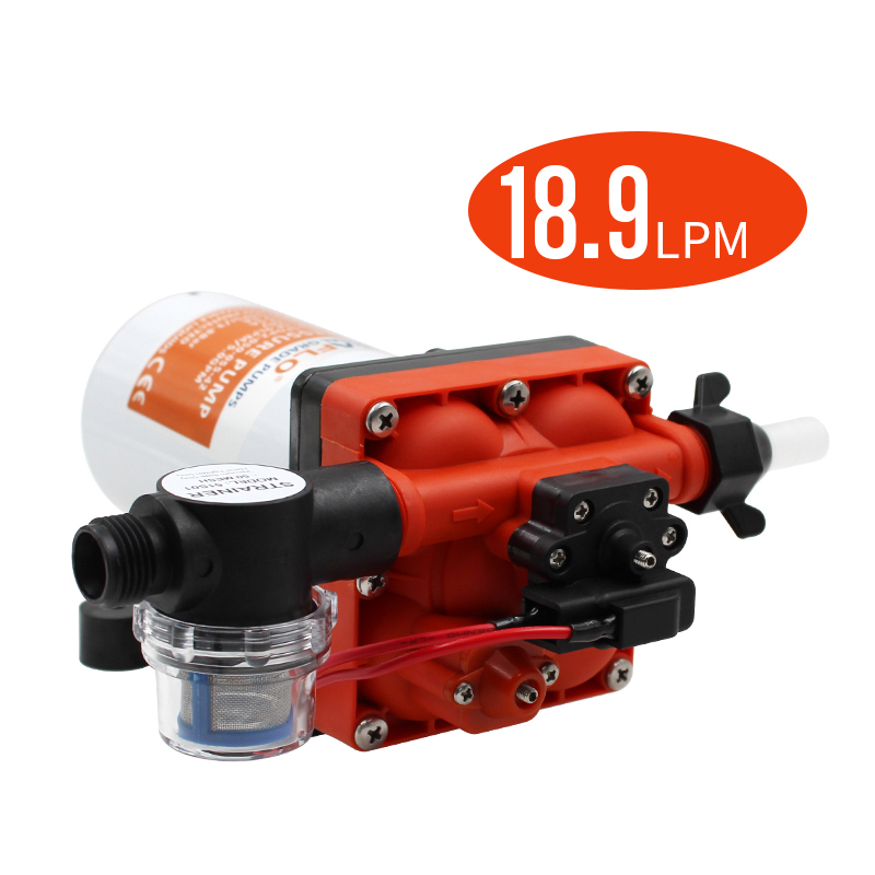 مضخة مياه ذات غشاء من سلسلة 42 - مراجعة Rv Water Pump 12V 55Psi وسعره