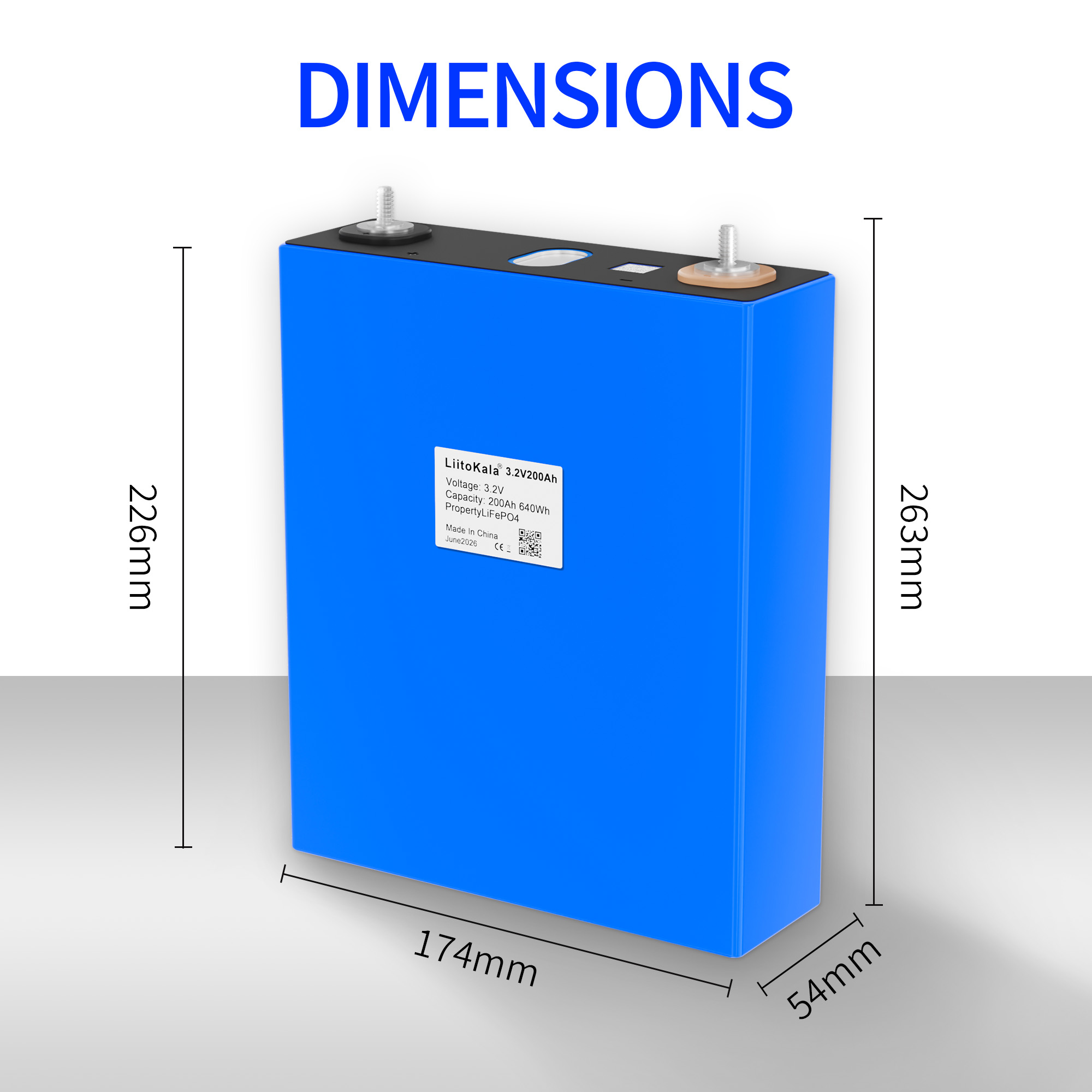 1 قطعة LiitoKala 3.2 فولت 200A - مراجعة Rv Lithium Battery 200Ah وسعره