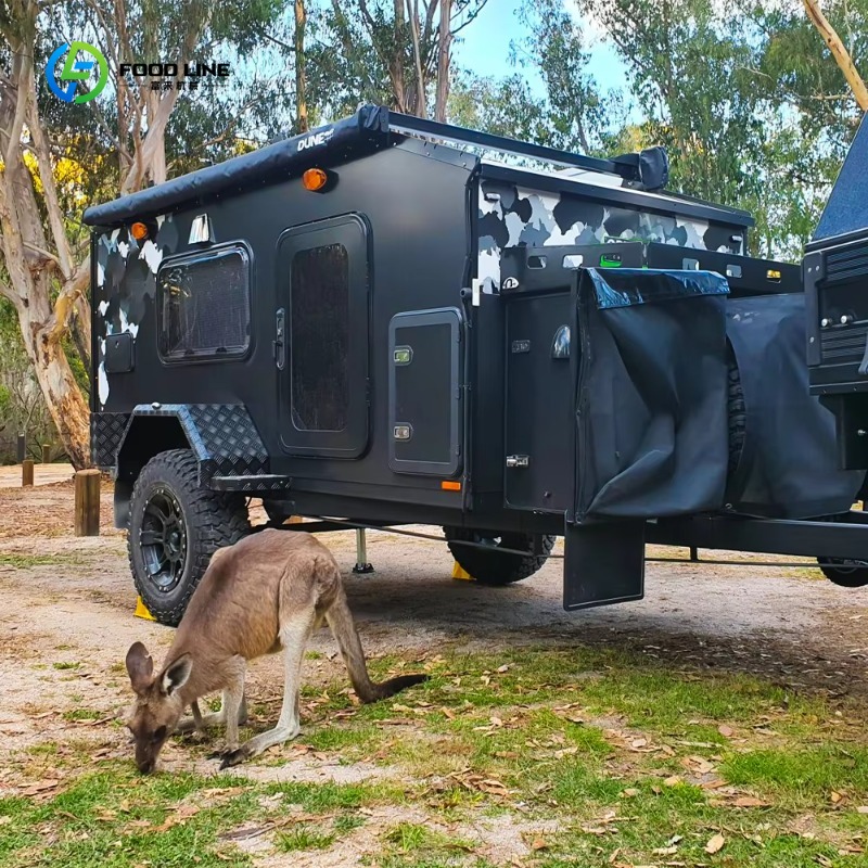 مقطورة تخييم صغيرة مخصصة للطرق - مراجعة Camper Trailer Suspension Independent وسعره