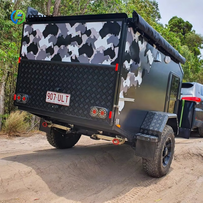 مقطورة تخييم صغيرة مخصصة للطرق - مراجعة Camper Trailer Suspension Independent وسعره