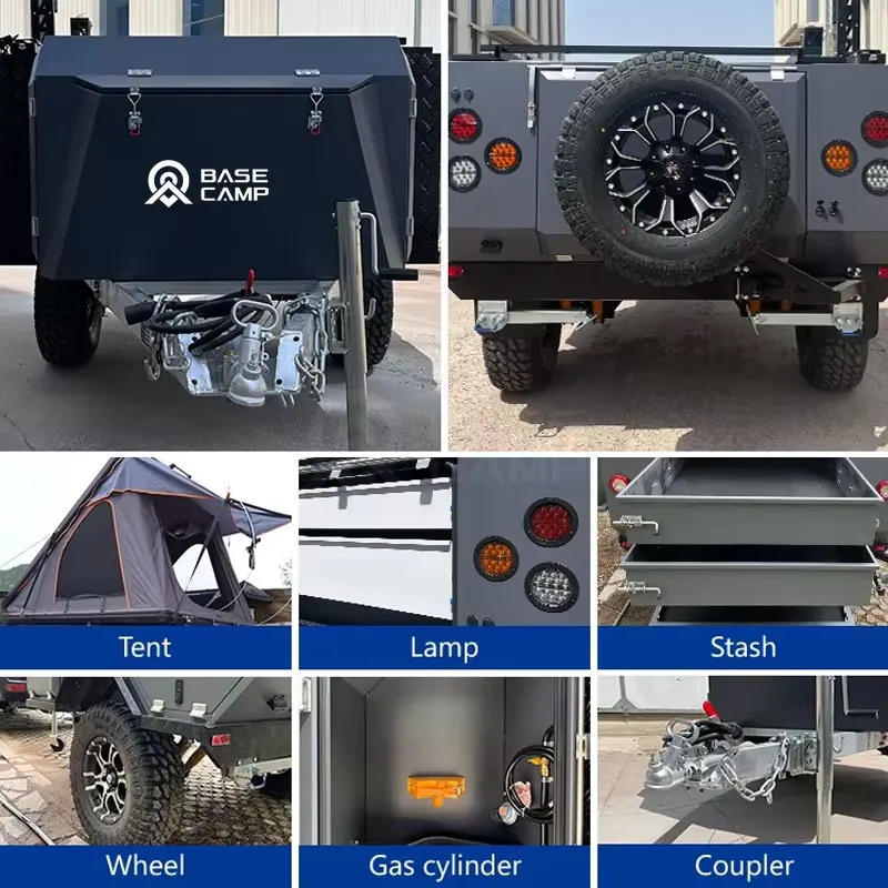 مقطورات سفر بتعليق مستقل، مقطو - مراجعة Camper Trailer Suspension Independent وسعره