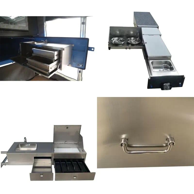 مطبخ كهربائي متعدد الوظائف قاب - مراجعة Camper Trailer Kitchen Slide وسعره