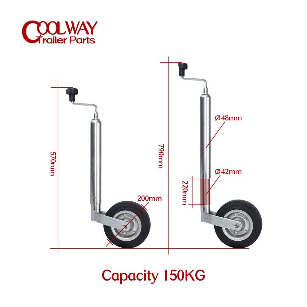 أوروبا نوع الرياح العلوي رافعة - مراجعة Camper Trailer Jockey Wheel وسعره
