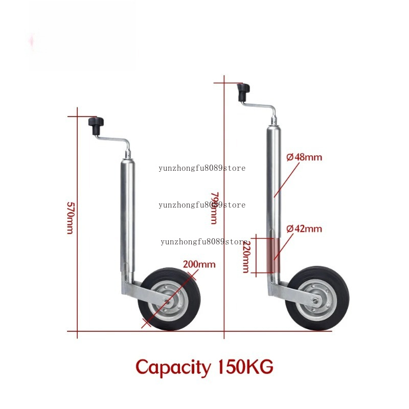 رافعة مقطورة أوروبية الطراز ذا - مراجعة Camper Trailer Jockey Wheel وسعره