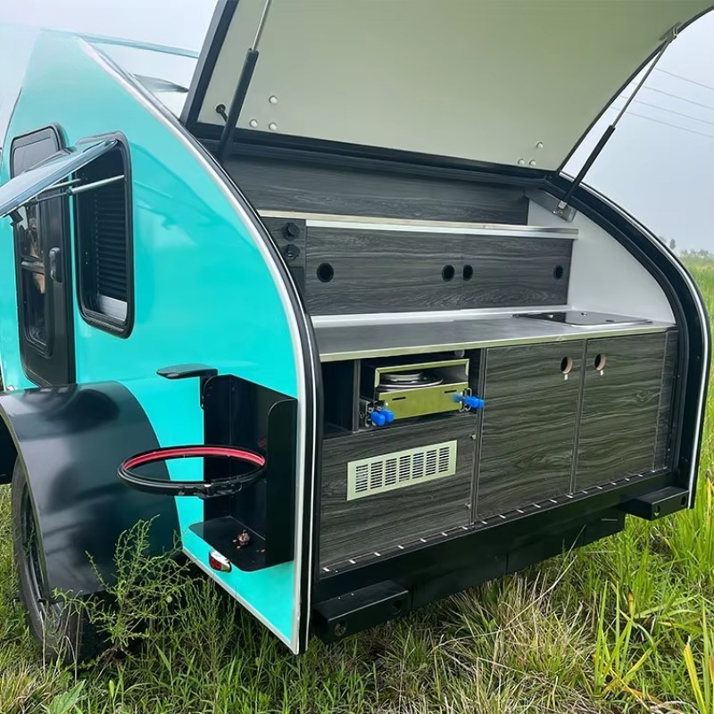 مقطورة تخييم على شكل قطرة ماء  - مراجعة Camper Trailer Roof Rack وسعره