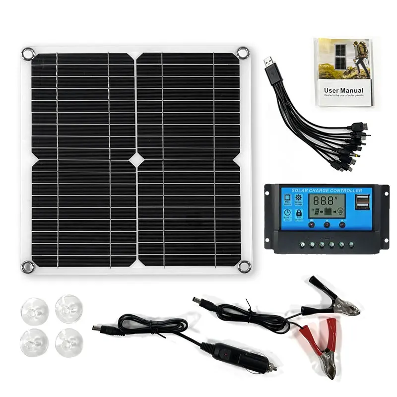 مجموعة شاحن بطارية شمسية بقدرة - مراجعة Rv Solar Panel Kit 400W وسعره