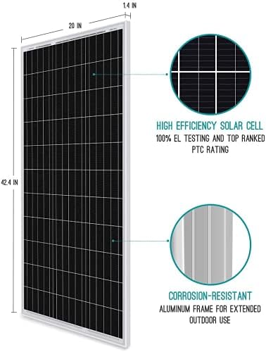 مجموعة ألواح الطاقة الشمسية Re - مراجعة Rv Solar Panel Kit 400W وسعره