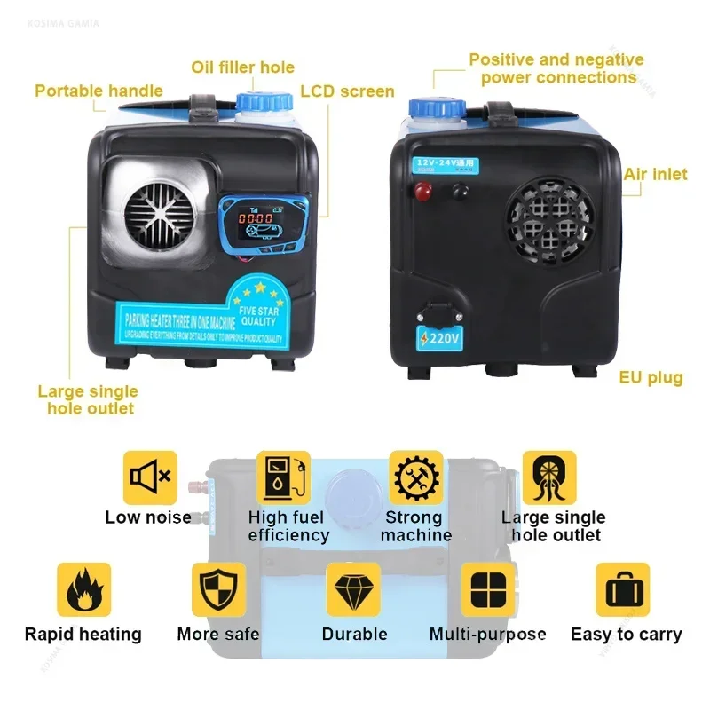 سخان هواء ديزل للسيارة 12 فولت - مراجعة Rv Diesel Heater 12V وسعره