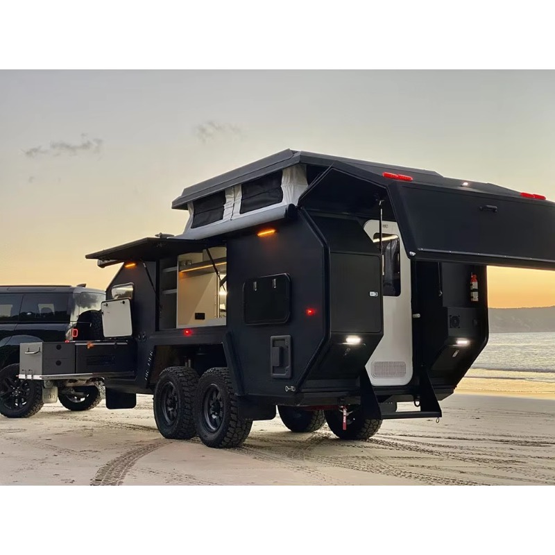 مقطورة تخييم منبثقة من الألياف - مراجعة Camper Trailer Suspension Independent وسعره