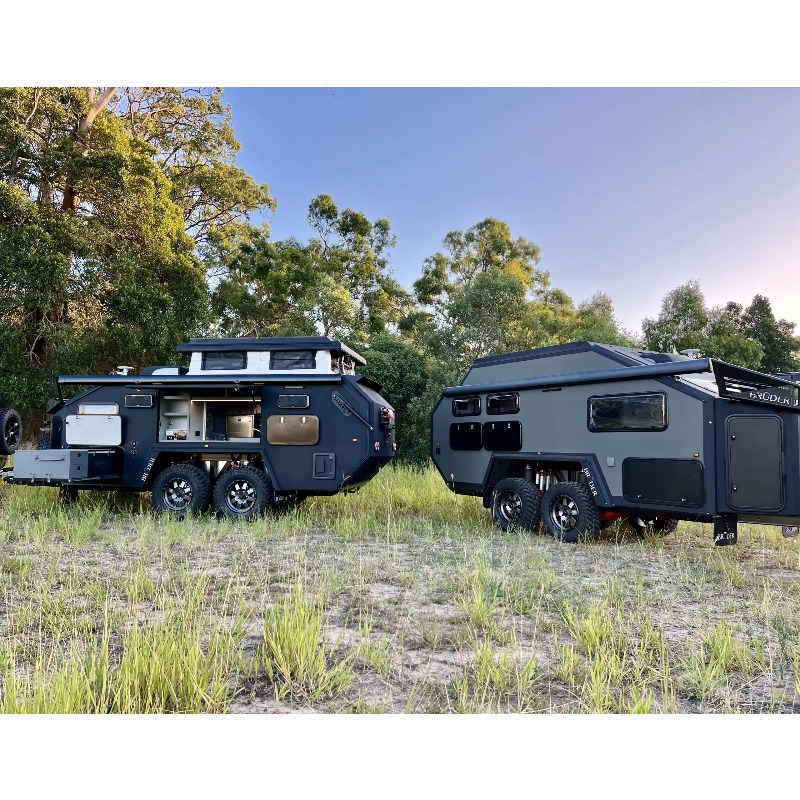 مقطورة تخييم منبثقة من الألياف - مراجعة Camper Trailer Suspension Independent وسعره
