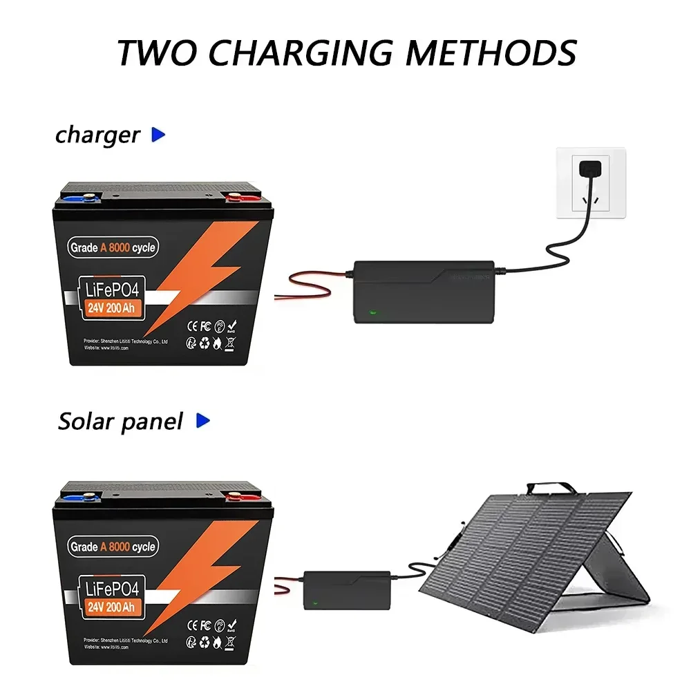 بطارية ليثيوم فوسفات الحديد 24 - مراجعة Rv Lithium Battery 200Ah وسعره