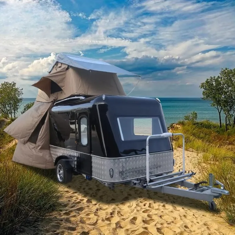 مقطورة تخييم خفيفة الوزن للطرق - مراجعة Camper Trailer Roof Rack وسعره