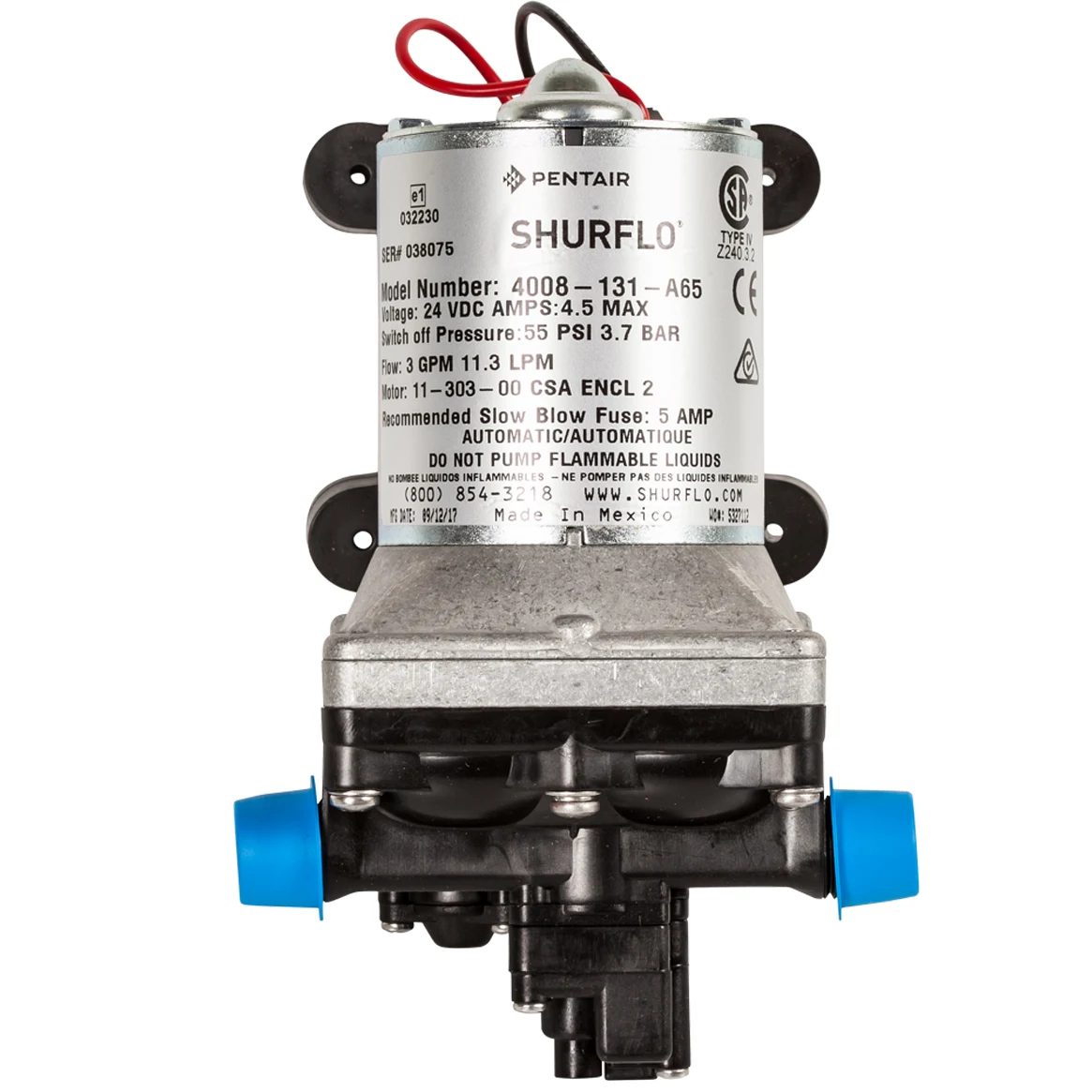 مضخة شورفلو باي باس 4008-101-A - مراجعة Rv Water Pump 12V 55Psi وسعره
