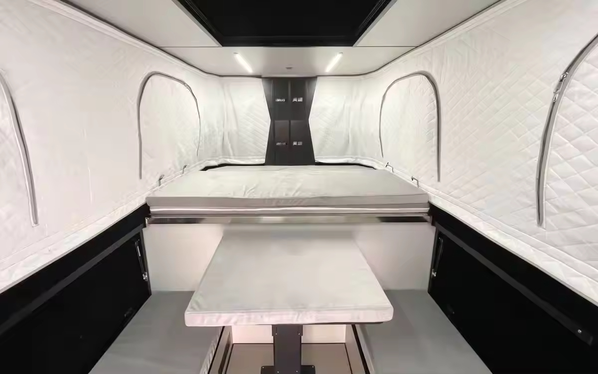 رف سقف السيارة، مقطورة تخييم ق - مراجعة Camper Trailer Roof Rack وسعره