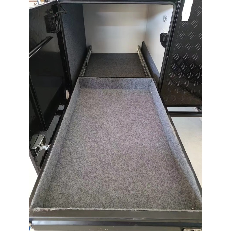 مقطورة تخييم مدمجة KE5 Pop Top - مراجعة Camper Trailer Kitchen Slide وسعره