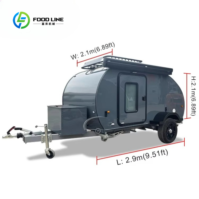 مقطورة تخييم خفيفة الوزن مخصصة - مراجعة Camper Trailer Roof Rack وسعره