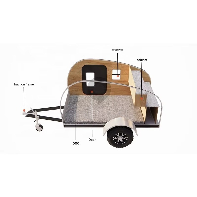 مقطورة تخييم خفيفة الوزن على ش - مراجعة Camper Trailer Roof Rack وسعره