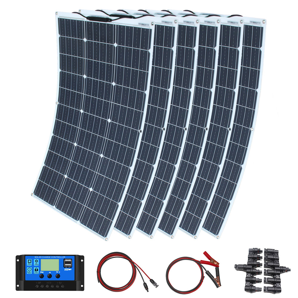طقم ألواح شمسية 100 واط 200 وا - مراجعة Rv Solar Panel Kit 400W وسعره