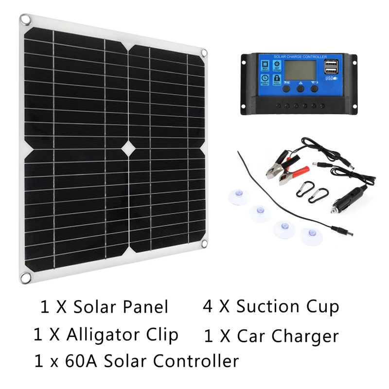 طقم ألواح شمسية 200 واط 400 وا - مراجعة Rv Solar Panel Kit 400W وسعره