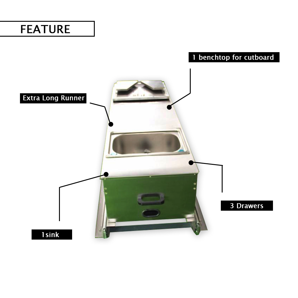 ملحقات المطبخ المصنوعة من الفو - مراجعة Camper Trailer Kitchen Slide وسعره