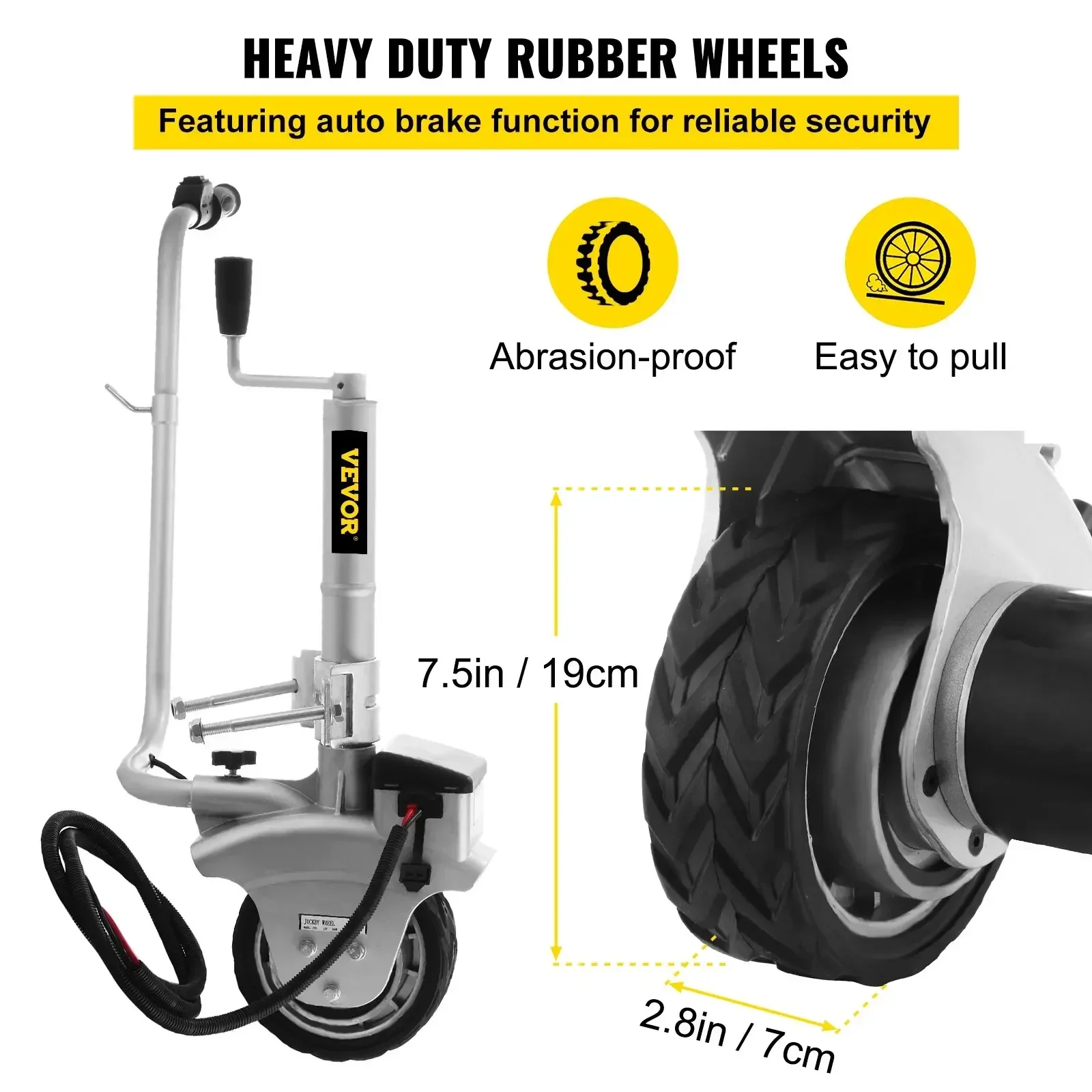 SIHAO 350 واط 12 فولت بمحركات  - مراجعة Camper Trailer Jockey Wheel وسعره