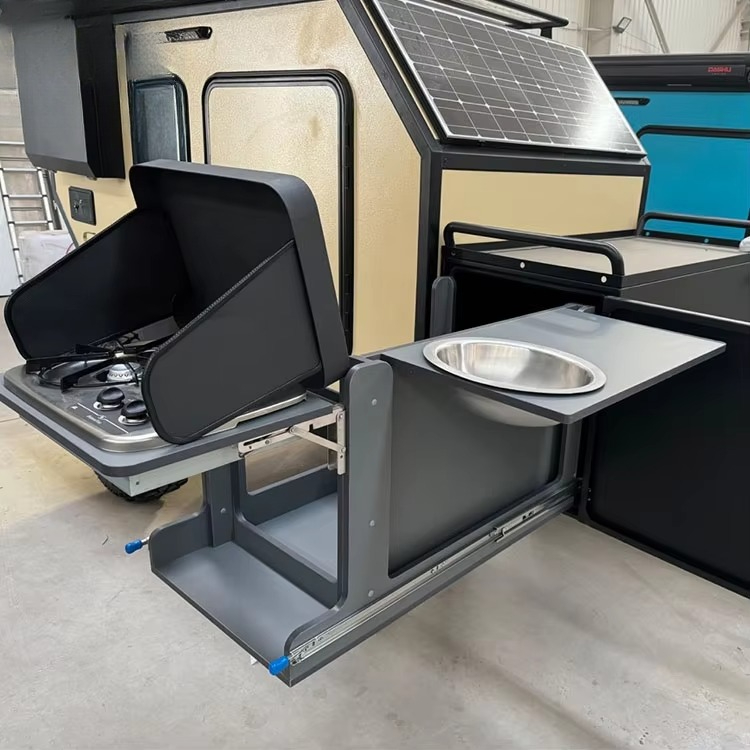 مقطورة تخييم خفيفة الوزن للطرق - مراجعة Camper Trailer Roof Rack وسعره