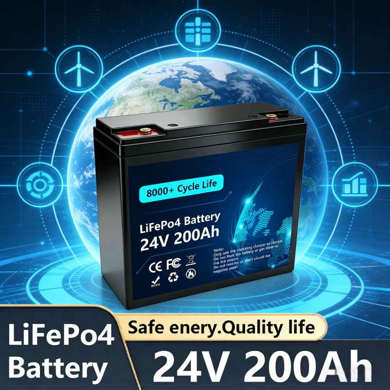 بطارية ليثيوم LiFePO4 24 فولت  - مراجعة Rv Lithium Battery 200Ah وسعره
