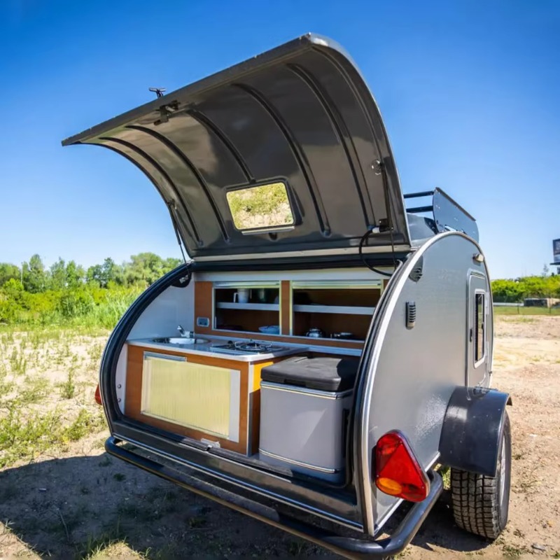 مقطورة متعددة الأغراض للرحلات  - مراجعة Camper Trailer Suspension Independent وسعره